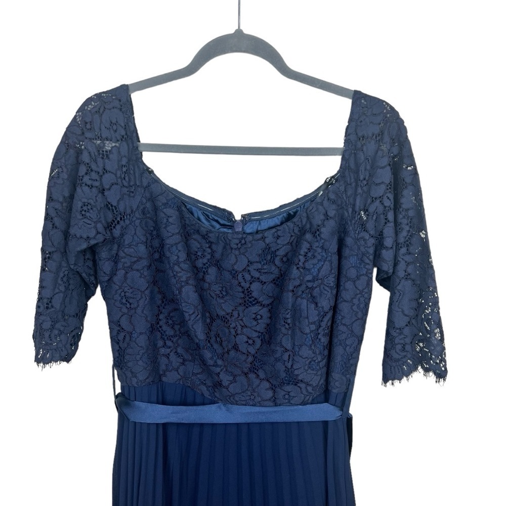 CITY CHIC Off-The-Shoulder A-Line Gown Navy Blue 14 - Picture 6 of 11